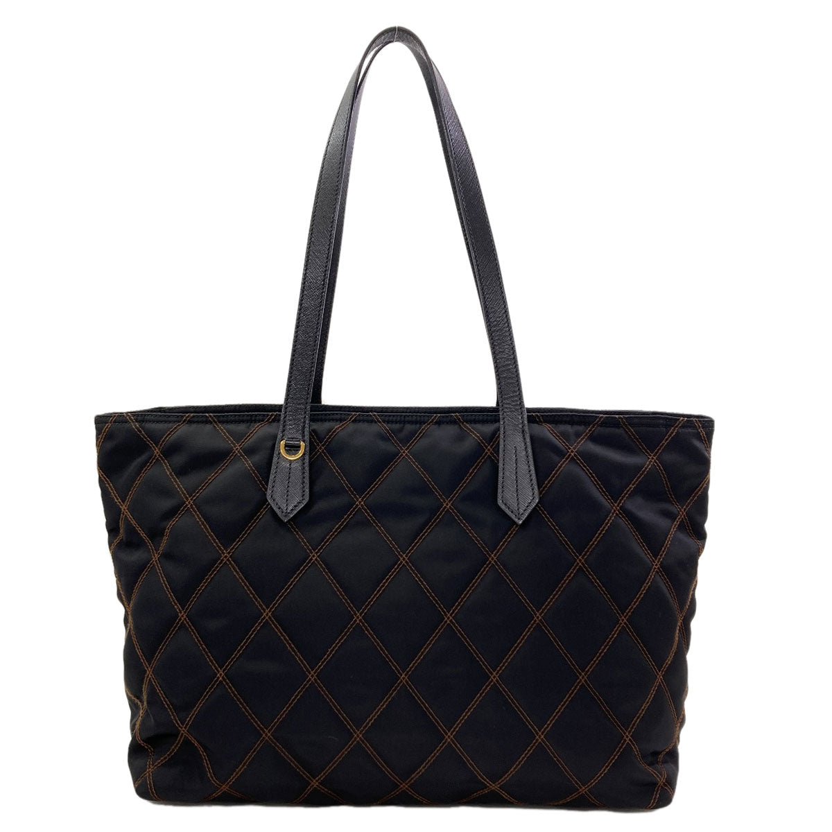 PRADA Logo hardware quilting Tote Bag Nylon Ladies [Used]