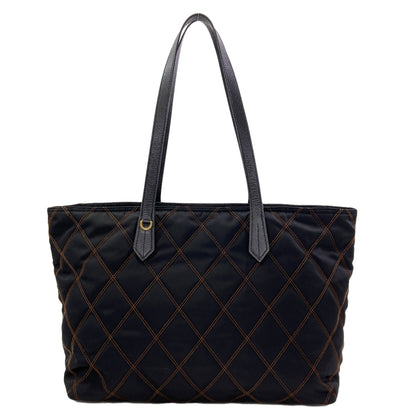 PRADA Logo hardware quilting Tote Bag Nylon Ladies [Used]