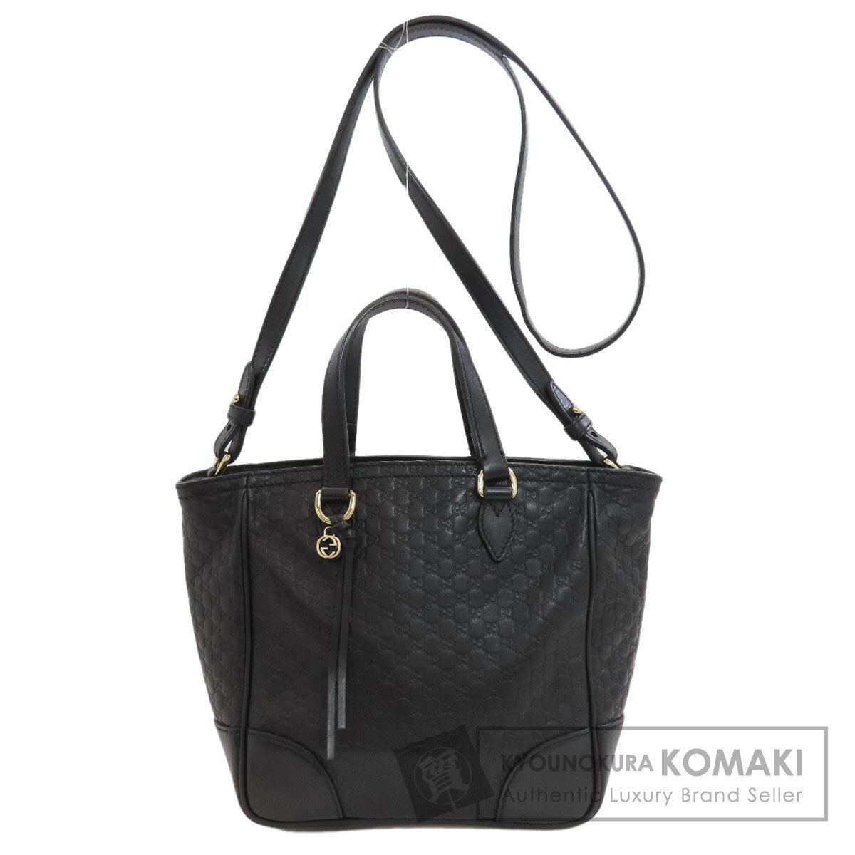 GUCCI 449241 Outlet GG Signature Microsima 2WAY Handbag Leather Ladies [Used]