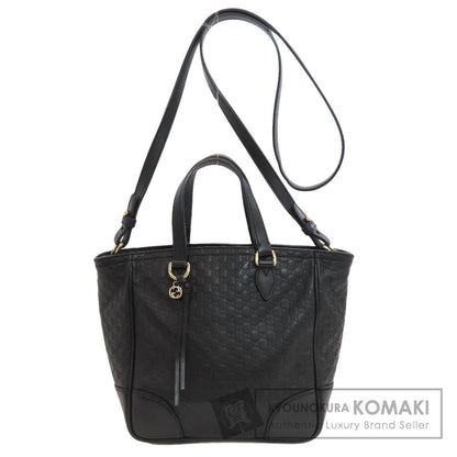 GUCCI 449241 Outlet GG Signature Microsima 2WAY Handbag Leather Ladies [Used]
