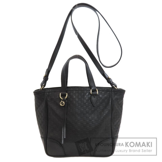 GUCCI 449241 Outlet GG Signature Microsima 2WAY Handbag Leather Ladies [Used]