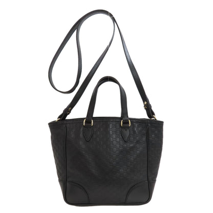 GUCCI 449241 Outlet GG Signature Microsima 2WAY Handbag Leather Ladies [Used]