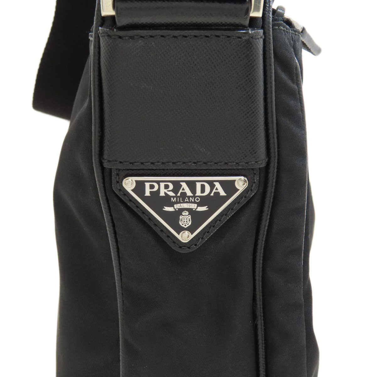PRADA Long Shoulder Logo Hardware Shoulder Bag Nylon Ladies [Used]