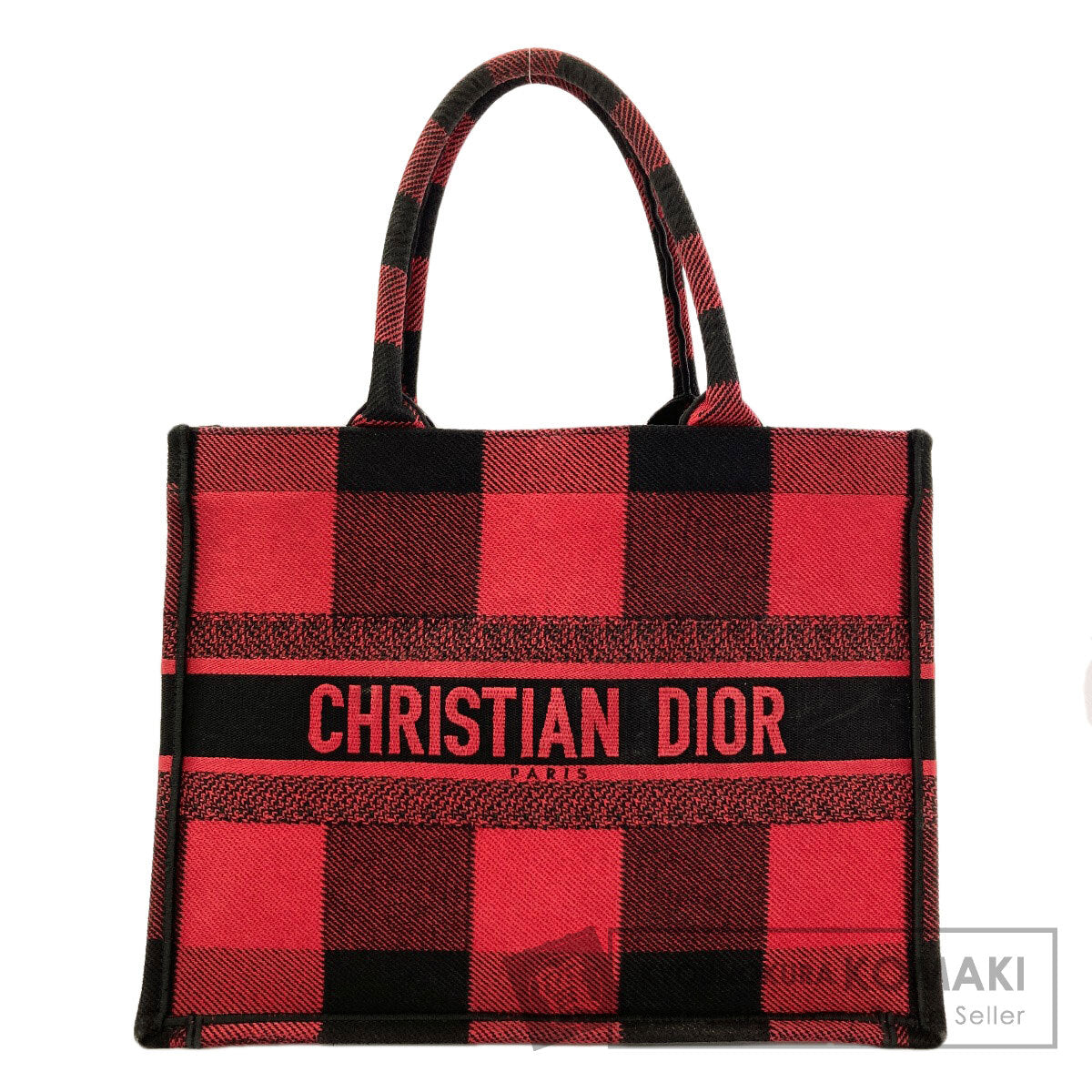 CHRISTIAN DIOR Book tote Tote Bag Canvas Ladies [Used]
