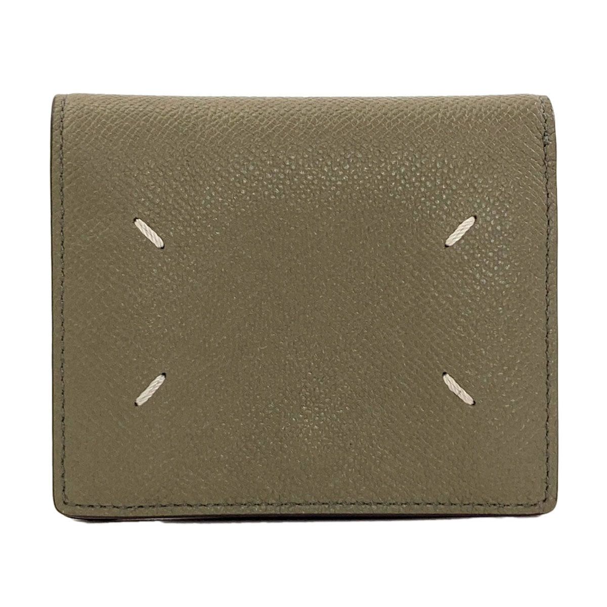 MaisonMargiela 4 stitches Bifold Wallet with Coin Pocket Leather Ladies [Used]