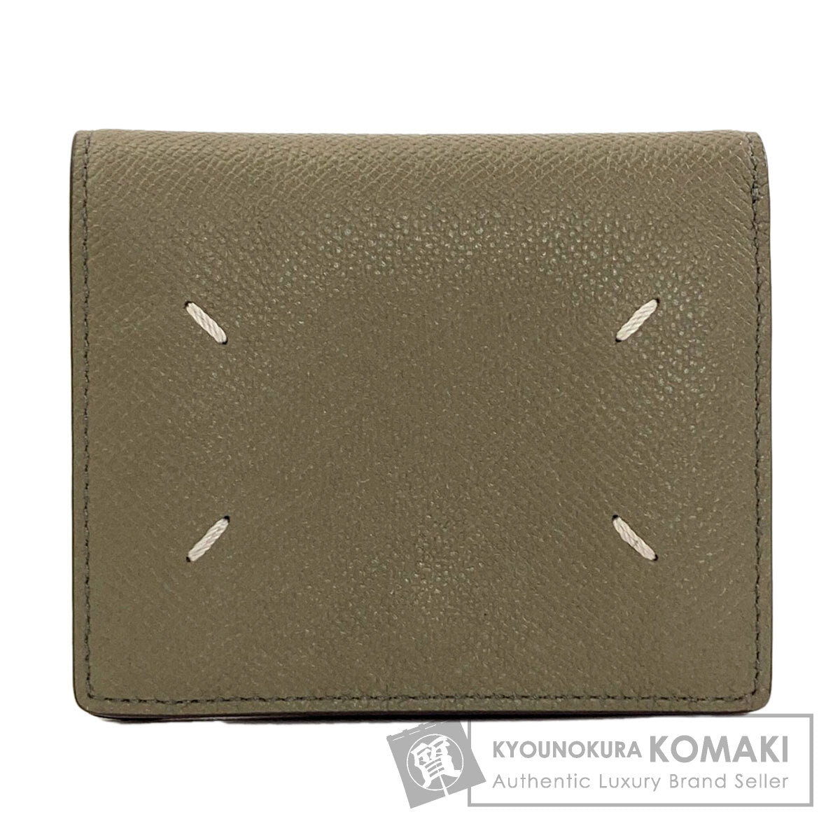 MaisonMargiela 4 stitches Bifold Wallet with Coin Pocket Leather Ladies [Used]