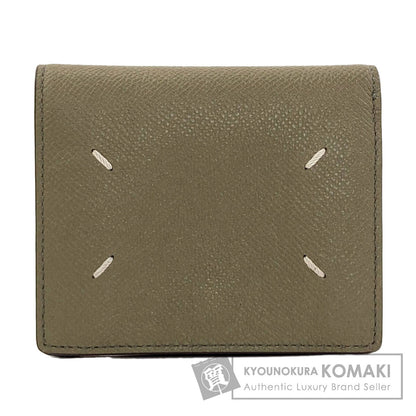 MaisonMargiela 4 stitches Bifold Wallet with Coin Pocket Leather Ladies [Used]