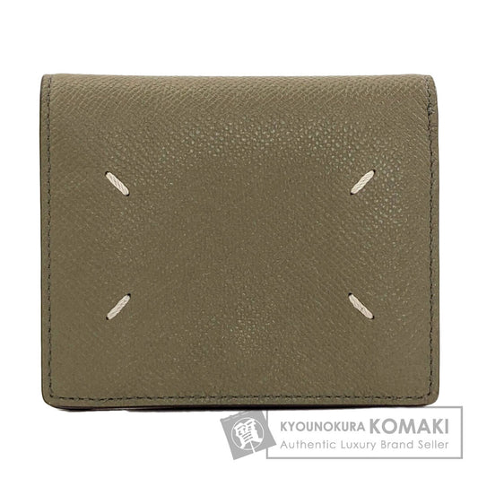 MaisonMargiela 4 stitches Bifold Wallet with Coin Pocket Leather Ladies [Used]