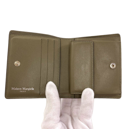 MaisonMargiela 4 stitches Bifold Wallet with Coin Pocket Leather Ladies [Used]