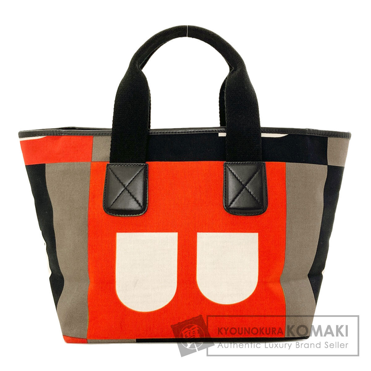 BALLY B logo Handbag Canvas LeatherLadies [Used]