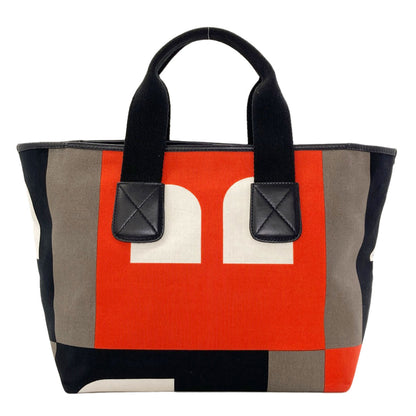 BALLY B logo Handbag Canvas LeatherLadies [Used]