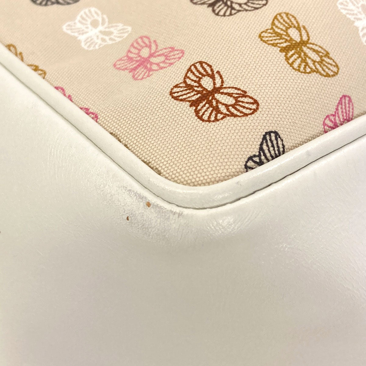 BOTTEGA VENETA Butterfly pattern Tote Bag Canvas Ladies [Used]