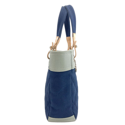 CHANEL Paris Biarritz SilverHardware Tote Bag Canvas Ladies [Used]