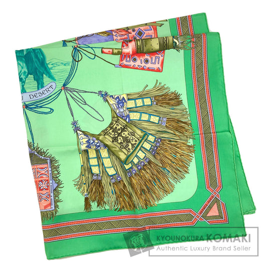 HERMES Carre90 Desert Leather Ornament Scarf Silk Ladies [Used]