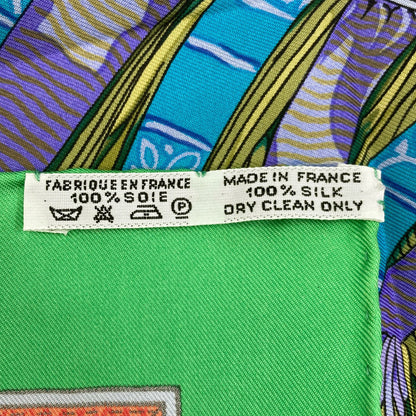 HERMES Carre90 Desert Leather Ornament Scarf Silk Ladies [Used]