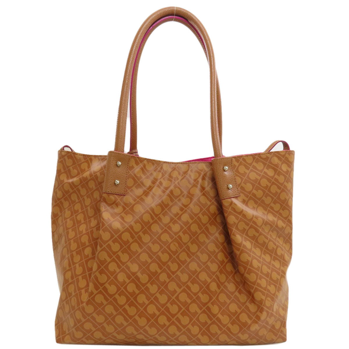 GHERARDINI Logo motif softy reversible Handbag Polyester Polyurethane coatingLadies [Used]