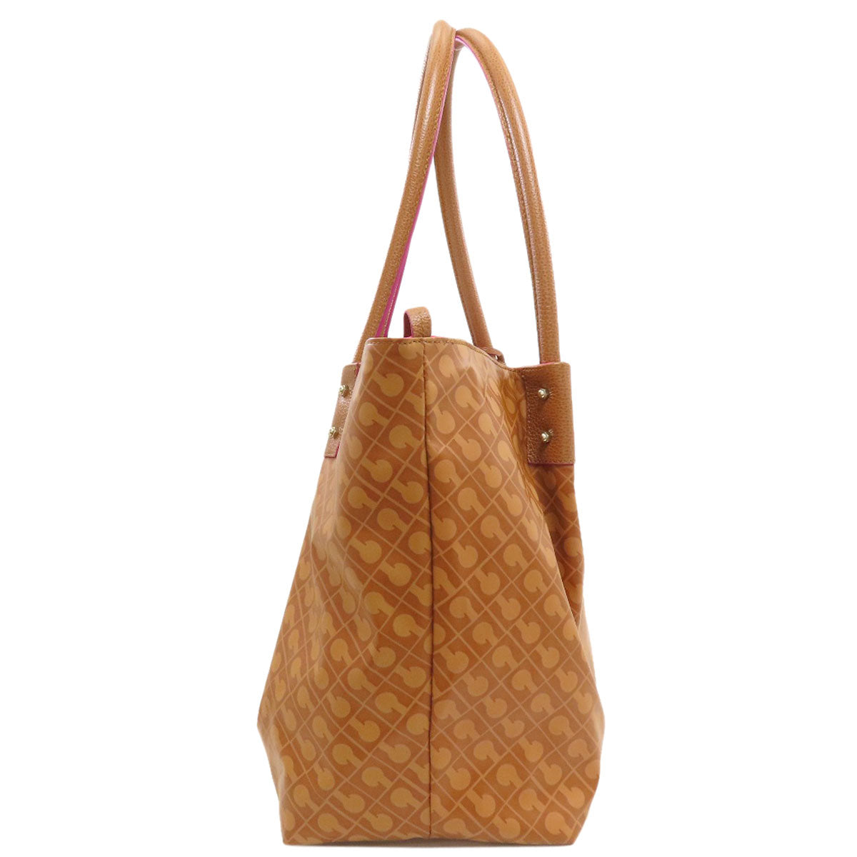 GHERARDINI Logo motif softy reversible Handbag Polyester Polyurethane coatingLadies [Used]