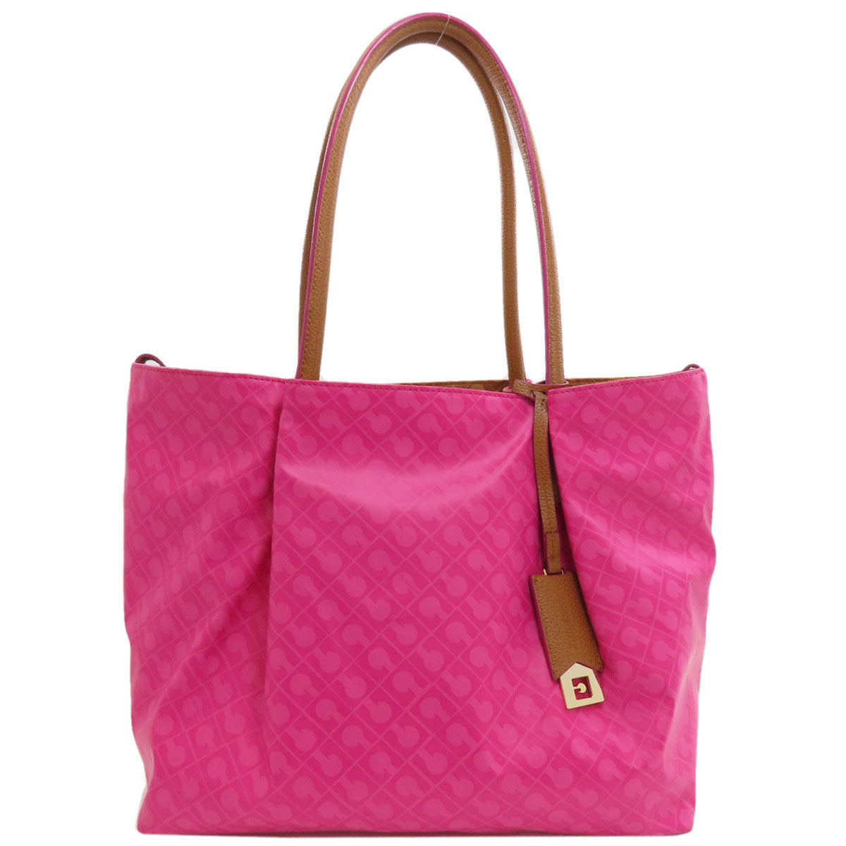 GHERARDINI Logo motif softy reversible Handbag Polyester Polyurethane coatingLadies [Used]