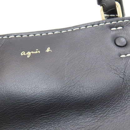 agnes b. 2WAY Handbag Leather Ladies [Used]