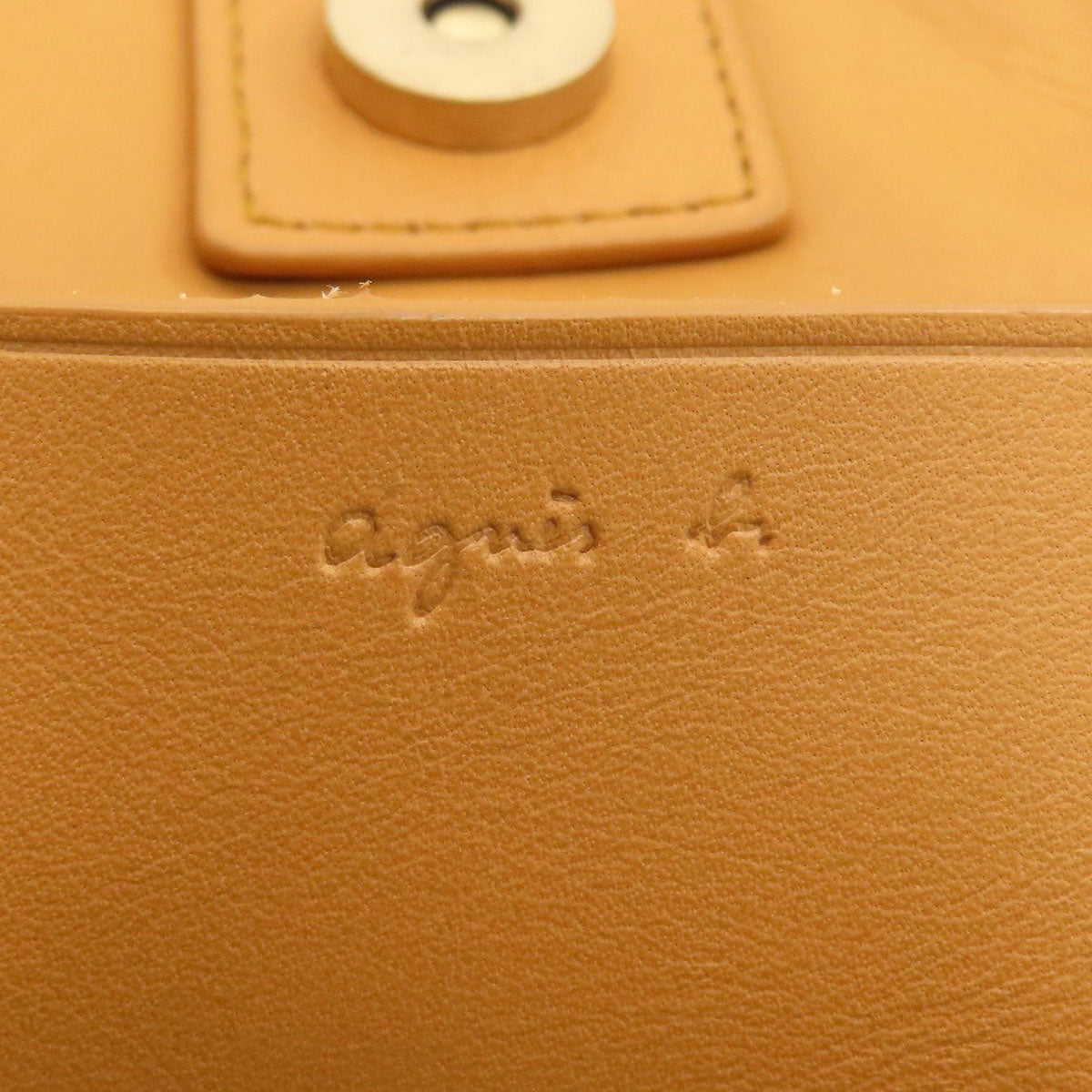 agnes b. 2WAY Tote Bag Leather Ladies [Used]