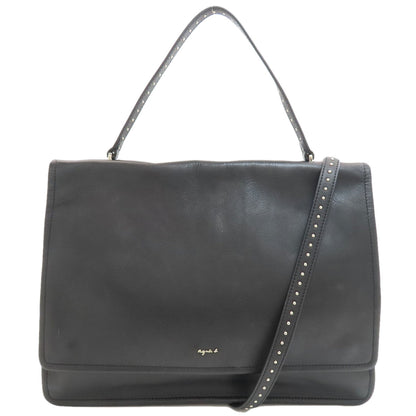 agnes b. 2WAY Handbag Leather Ladies [Used]
