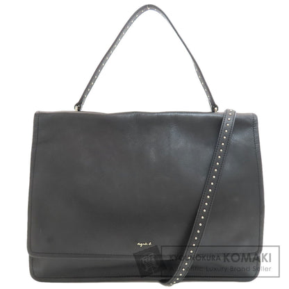 agnes b. 2WAY Handbag Leather Ladies [Used]
