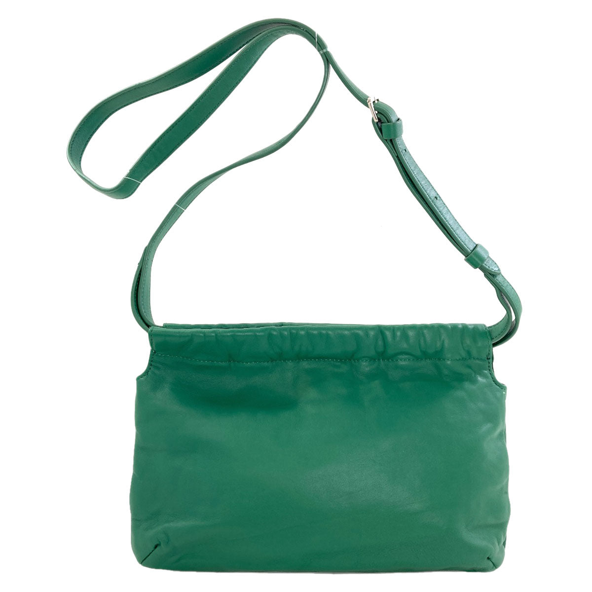 agnes b. logo Shoulder Bag Leather Ladies [Used]