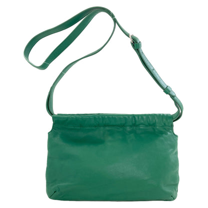 agnes b. logo Shoulder Bag Leather Ladies [Used]