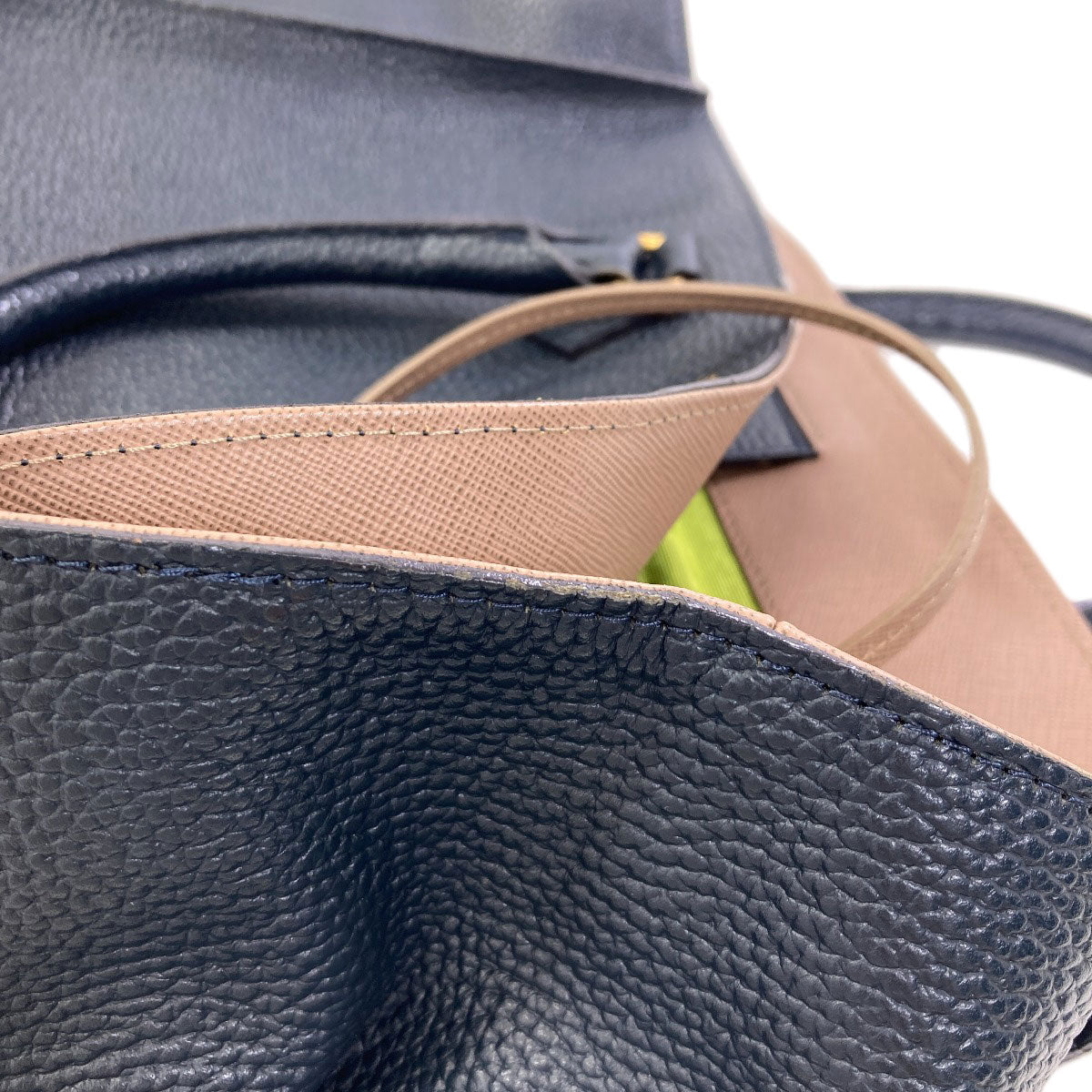ADMJ logo Handbag Leather Ladies [Used]