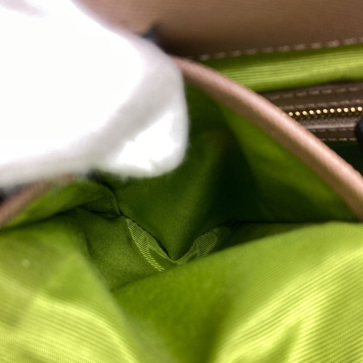 ADMJ logo Handbag Leather Ladies [Used]