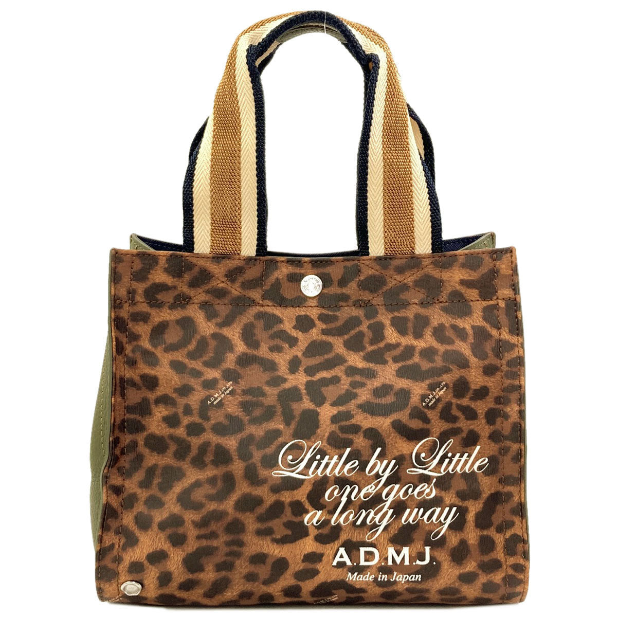 ADMJ Power Jet Leopard Pattern Handbag PVC Ladies [Used]