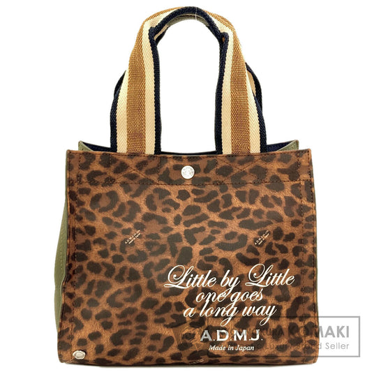 ADMJ Power Jet Leopard Pattern Handbag PVC Ladies [Used]