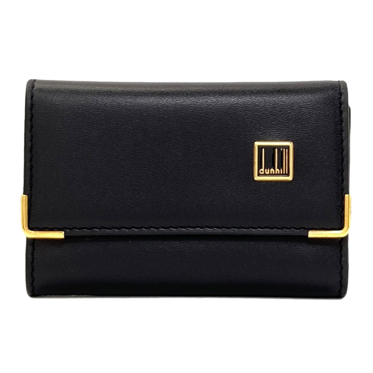 Dunhill logo key holder Leather mens [Used]