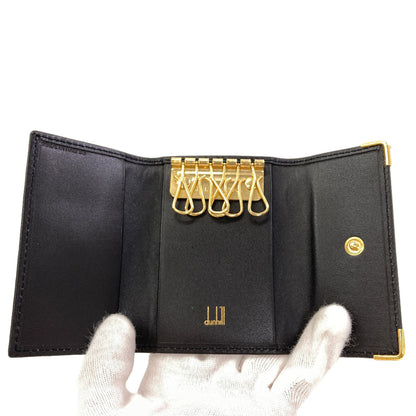 Dunhill logo key holder Leather mens [Used]