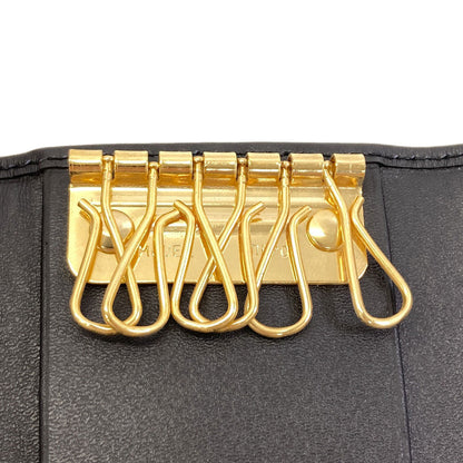 Dunhill logo key holder Leather mens [Used]