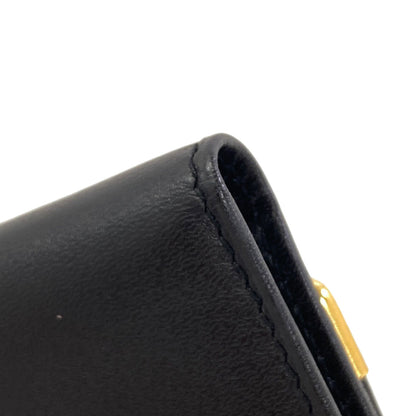 Dunhill logo key holder Leather mens [Used]