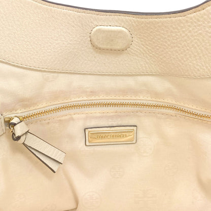 Tory Burch logo Tote Bag Leather Ladies [Used]