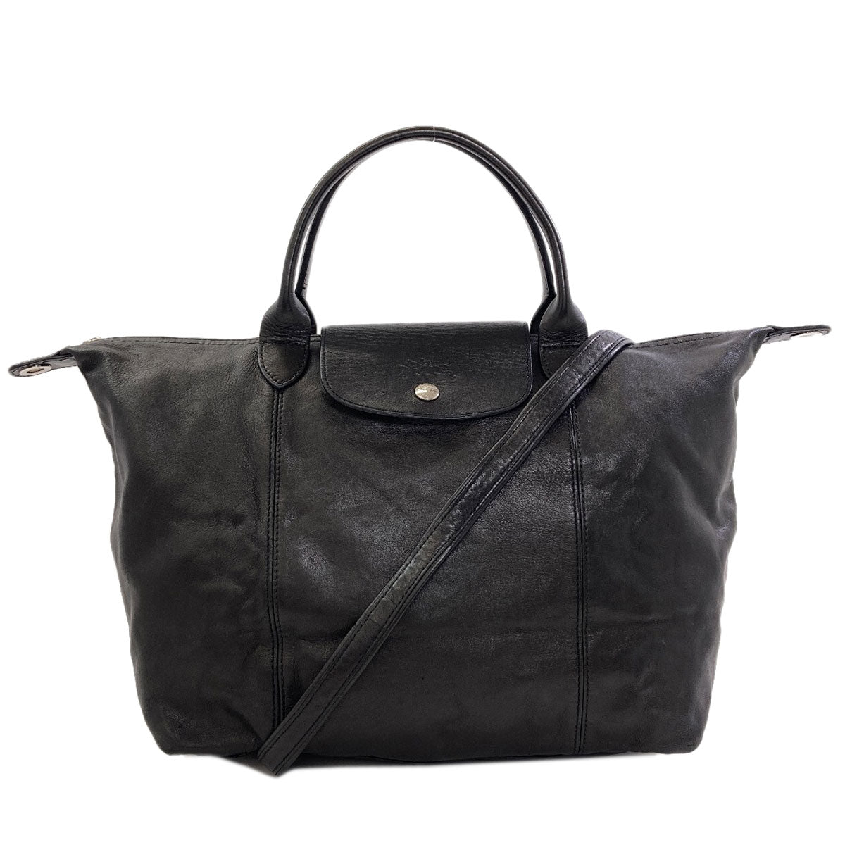 Longchamp Le Pliage Cuir 2WAY Handbag Leather Ladies [Used]