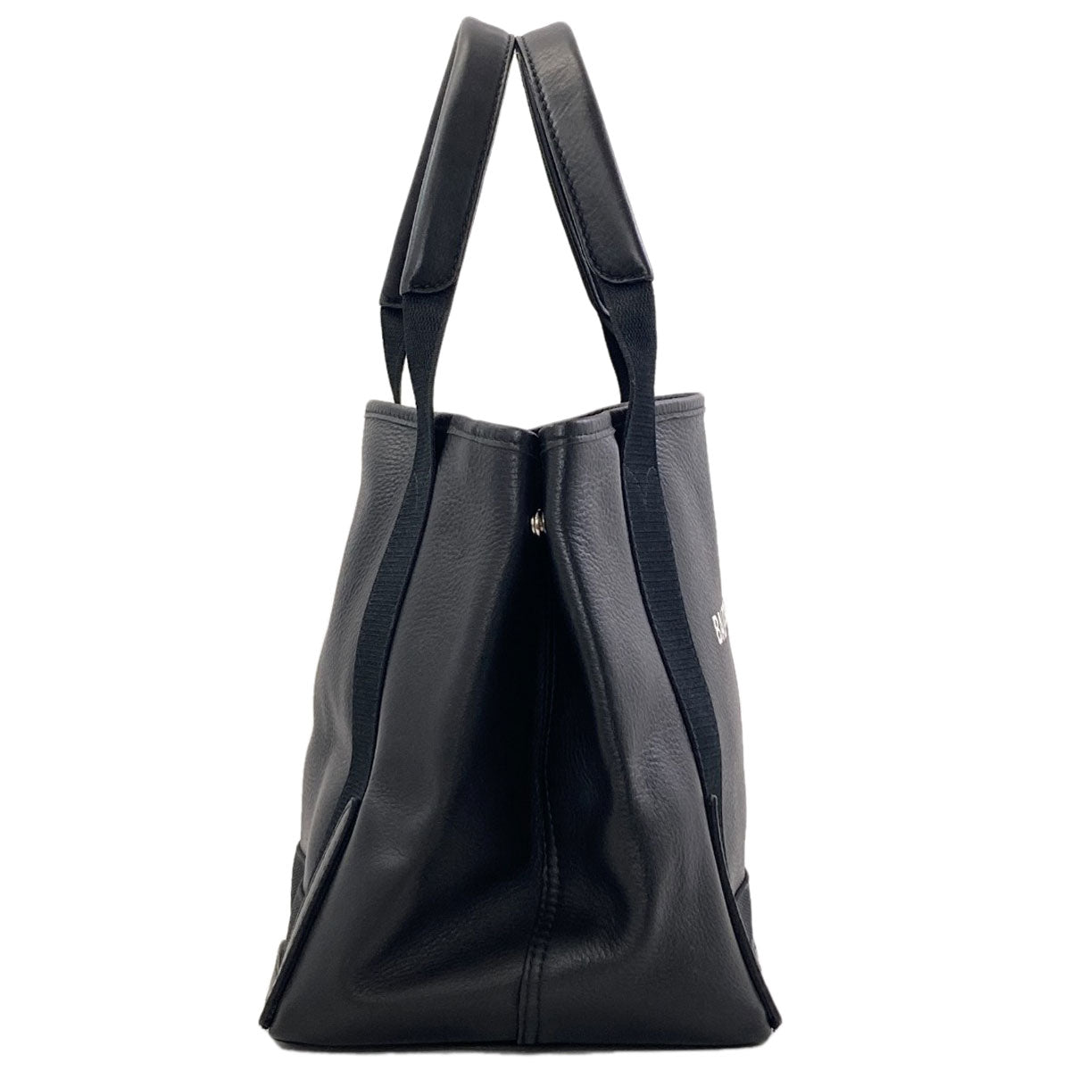 BALENCIAGA 333933 NAVY CABAS Tote Bag Leather Ladies [Used]