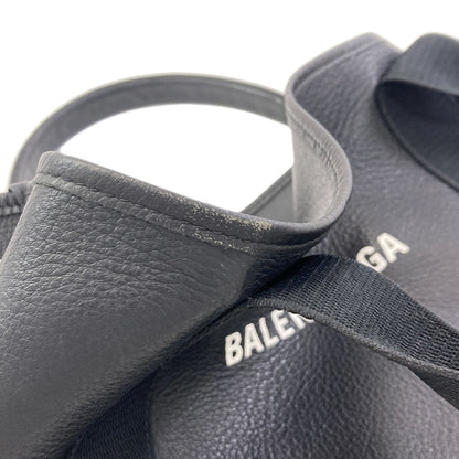 BALENCIAGA 333933 NAVY CABAS Tote Bag Leather Ladies [Used]