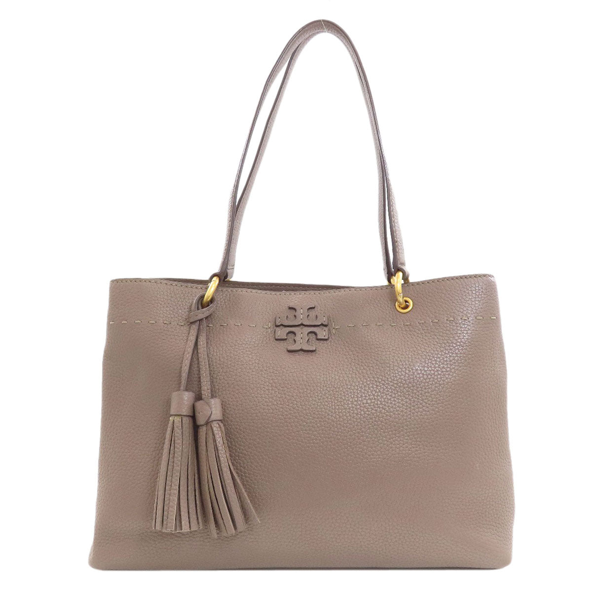 Tory Burch Mac Glow Tote Bag Leather Ladies [Used]
