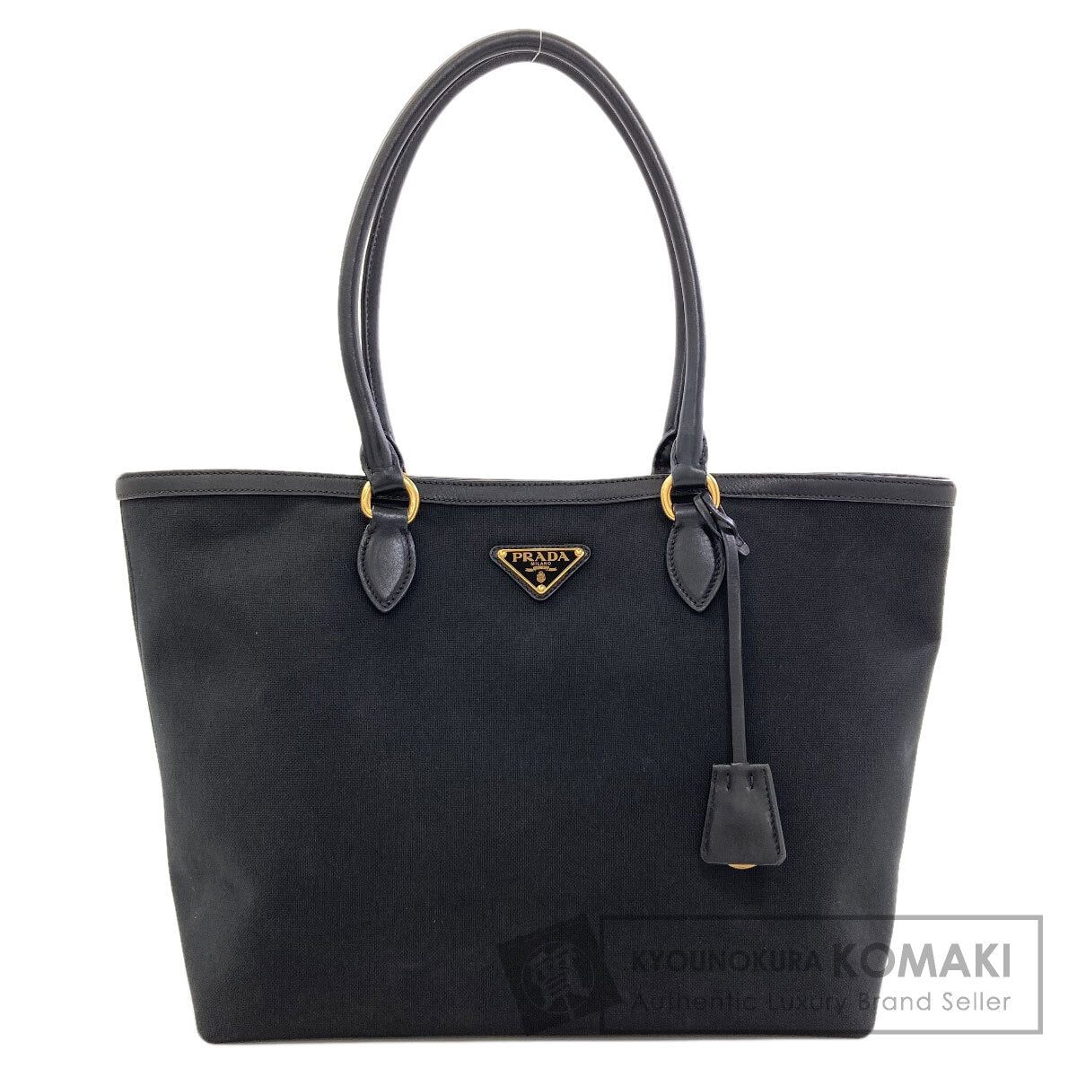 PRADA Logo Hardware Tote Bag Canvas Ladies [Used]