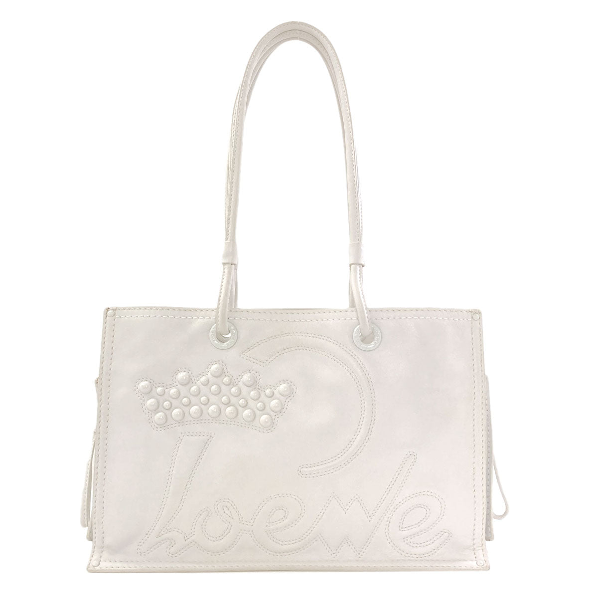 LOEWE crown Tote Bag Calf Ladies [Used]