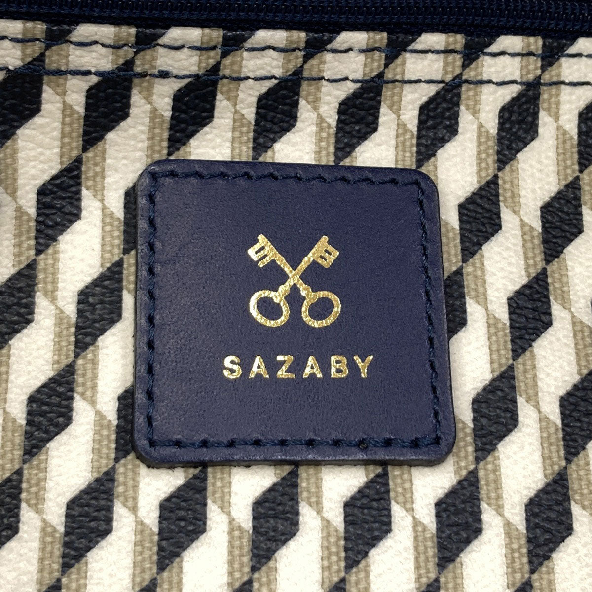 Sazaby Geometric pattern Tote Bag PVC Ladies [Used]