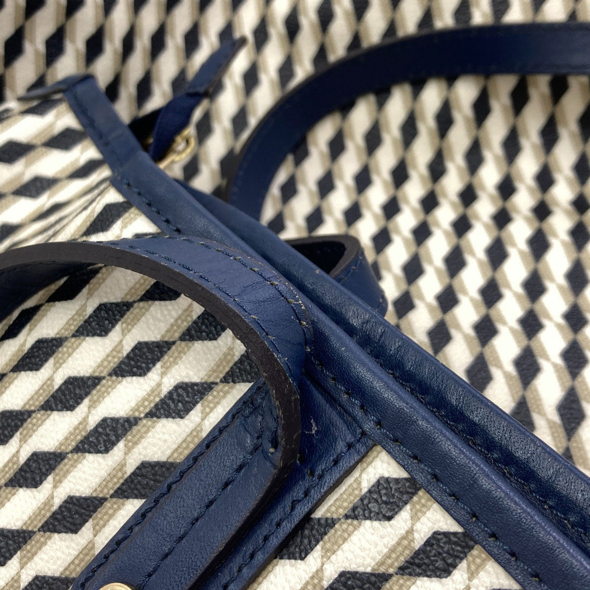 Sazaby Geometric pattern Tote Bag PVC Ladies [Used]
