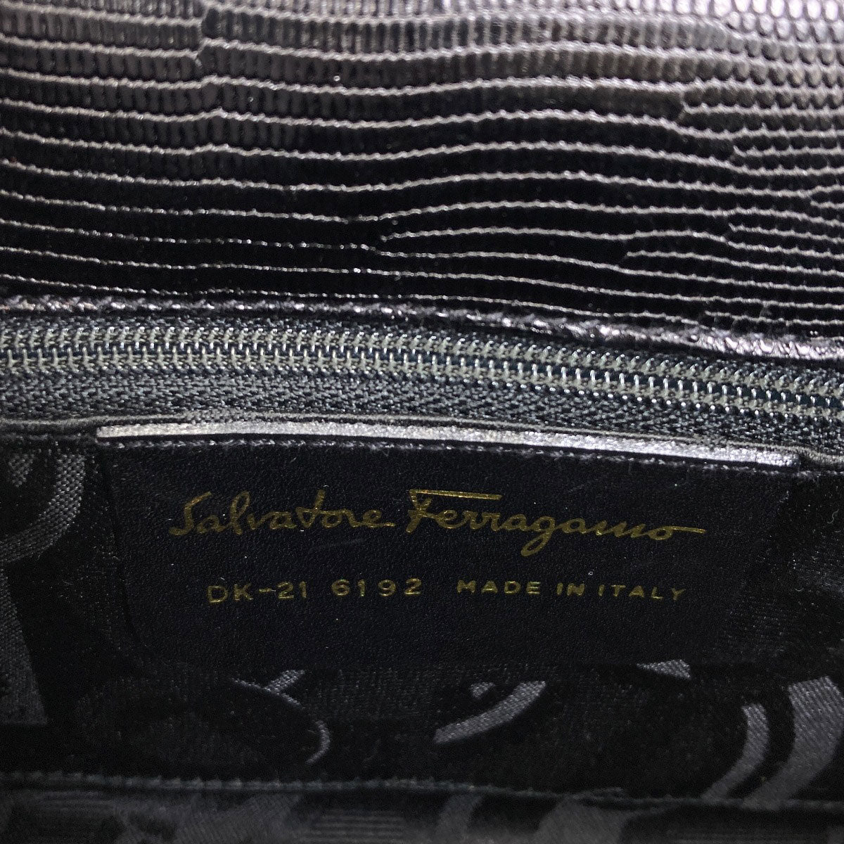 Salvatore Ferragamo Long Shoulder Embossed Shoulder Bag Calf Ladies [Used]