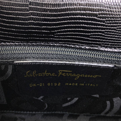 Salvatore Ferragamo Long Shoulder Embossed Shoulder Bag Calf Ladies [Used]
