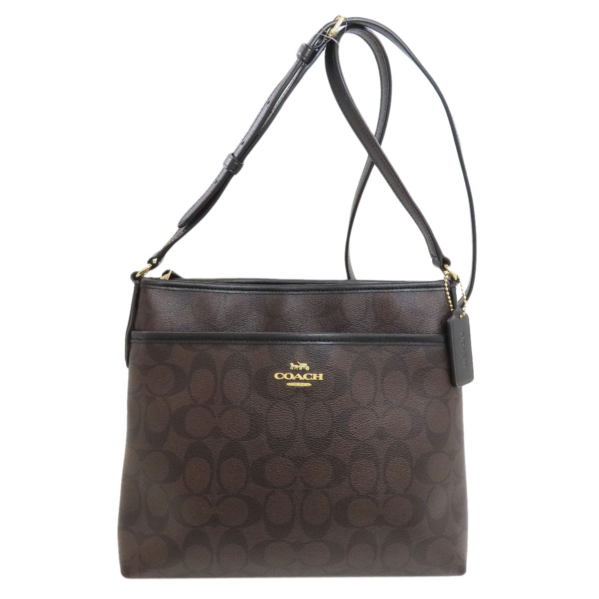 COACH F29210 Long Shoulder Signature Shoulder Bag PVC Ladies [Used]