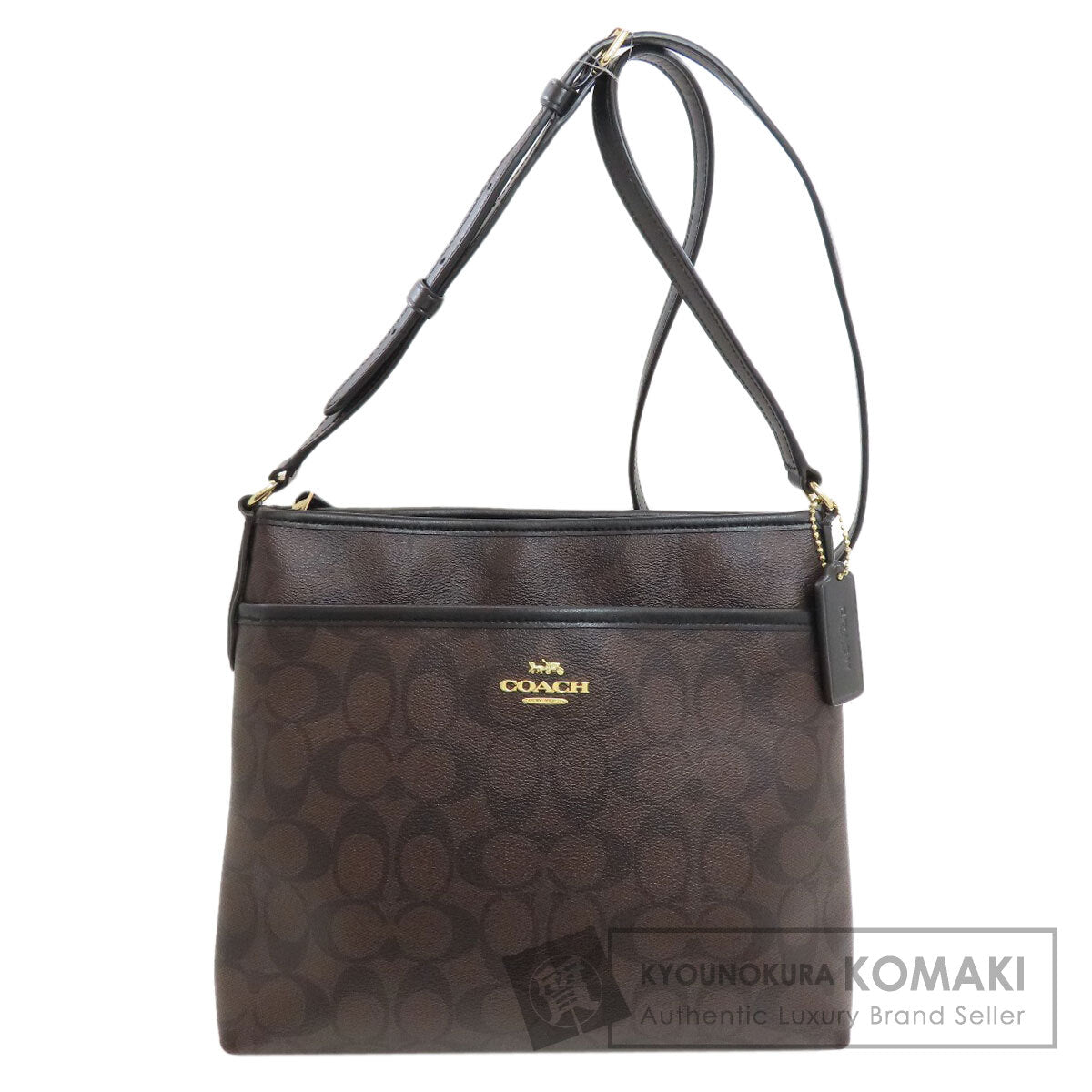 COACH F29210 Long Shoulder Signature Shoulder Bag PVC Ladies [Used]