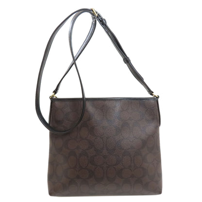 COACH F29210 Long Shoulder Signature Shoulder Bag PVC Ladies [Used]